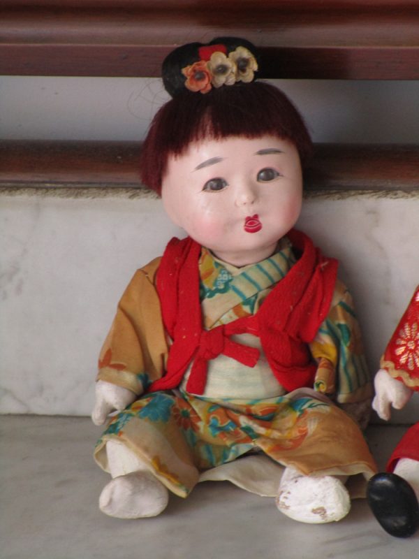 Couple of japanese ichimiatsu dolls