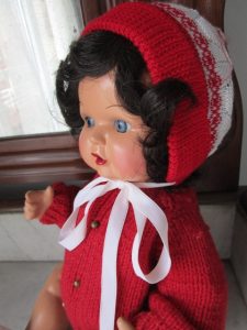 Papier-mache baby doll